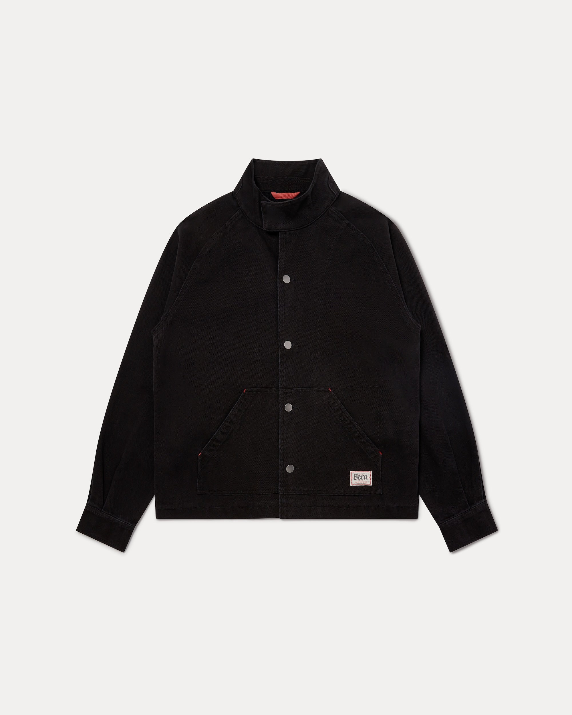 Low Collar Jacket - Black