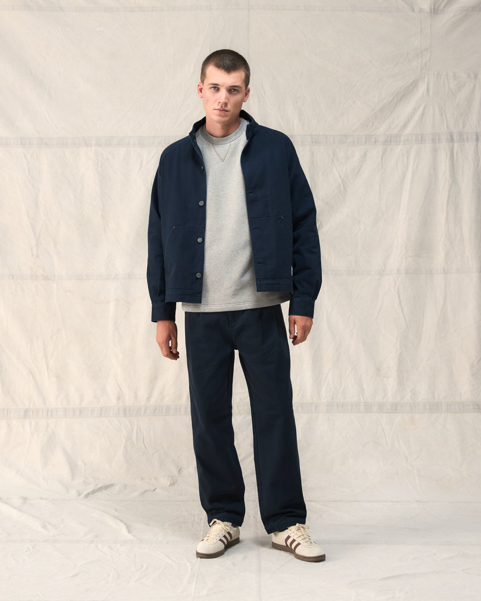The bestselling Fera Uniform Jacket in Navy.