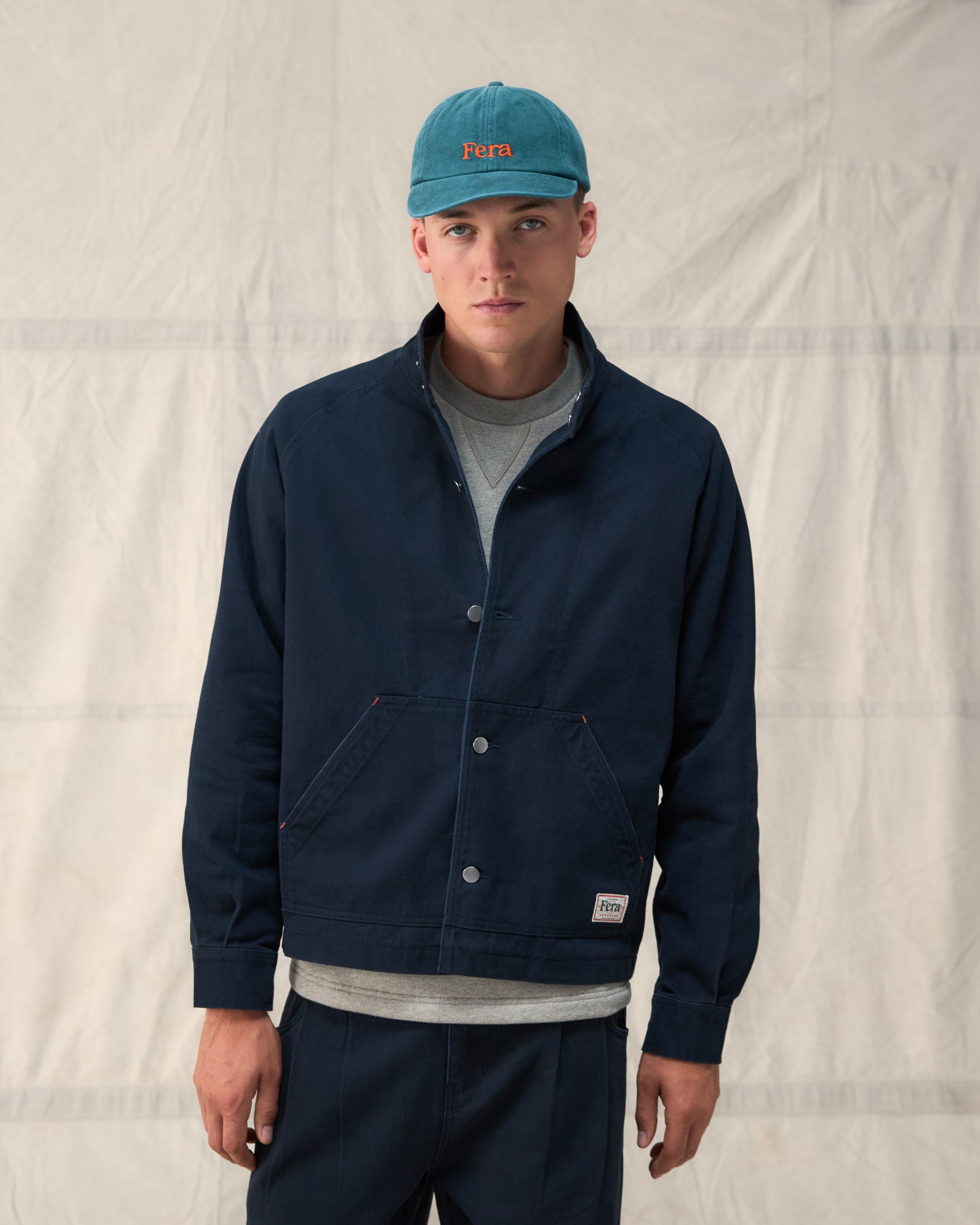 The bestselling Fera Uniform Jacket in Navy.