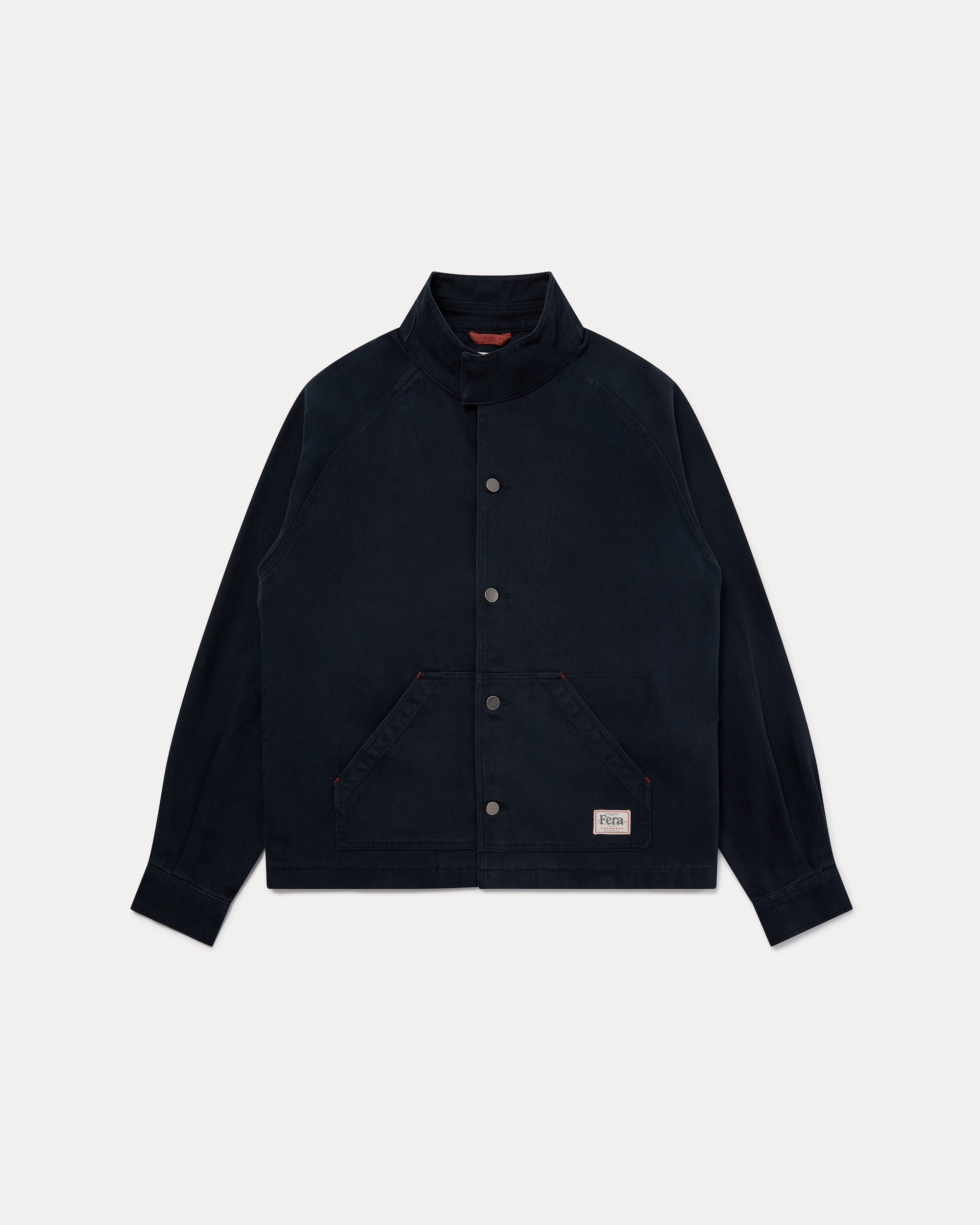Low Collar Jacket - Navy