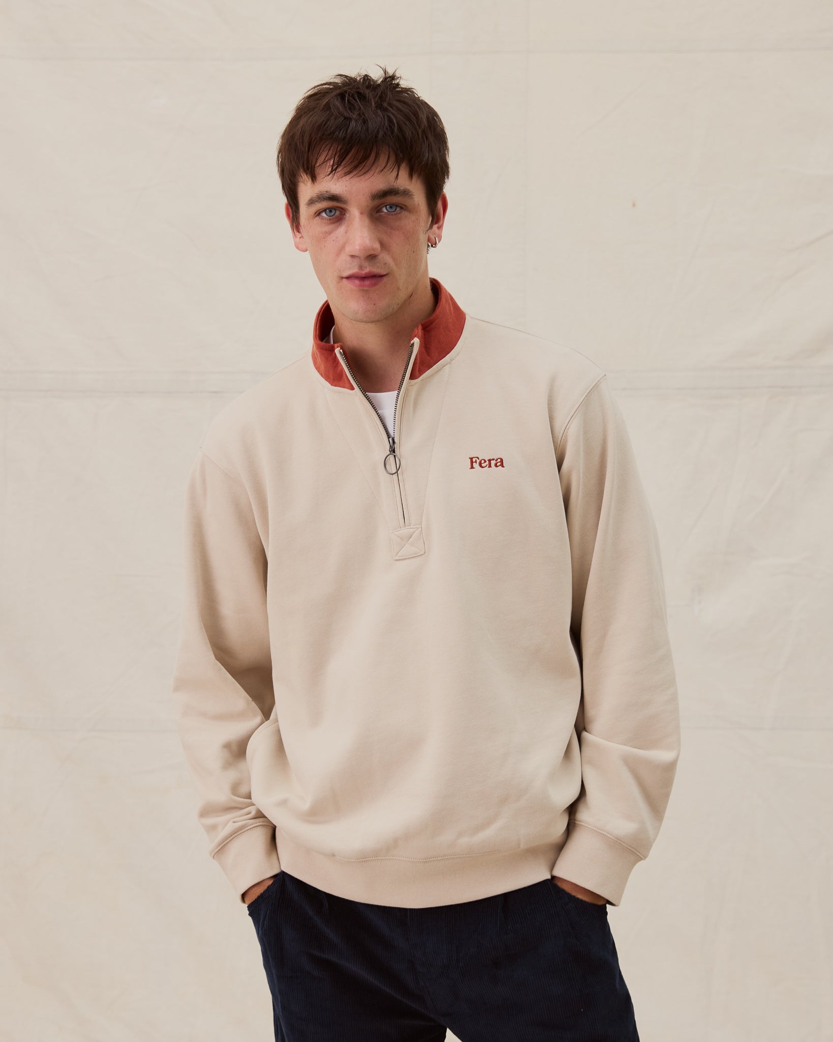 Quarter Zip - Stone