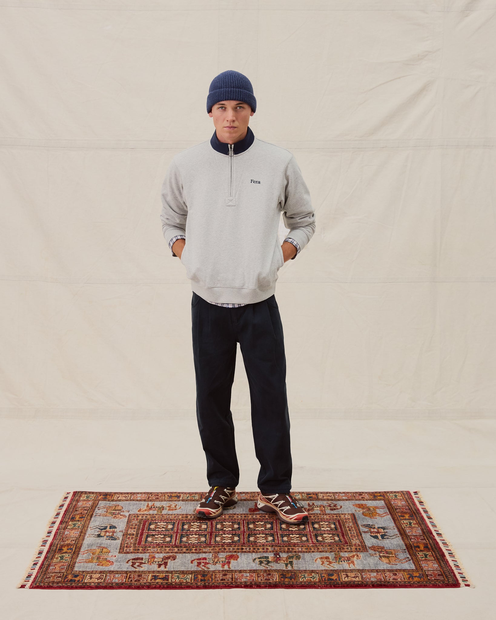 Quarter Zip - Grey