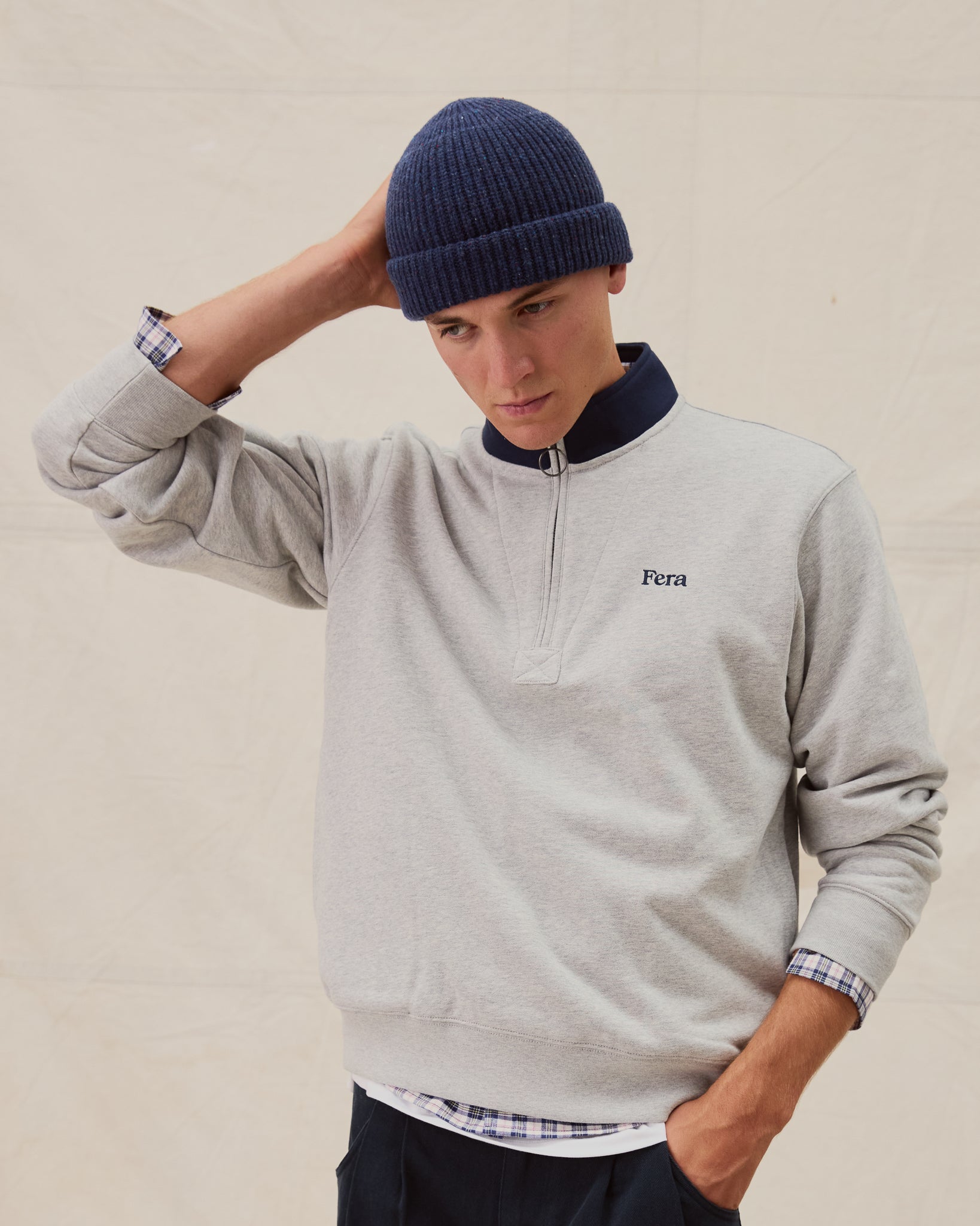 Quarter Zip - Grey