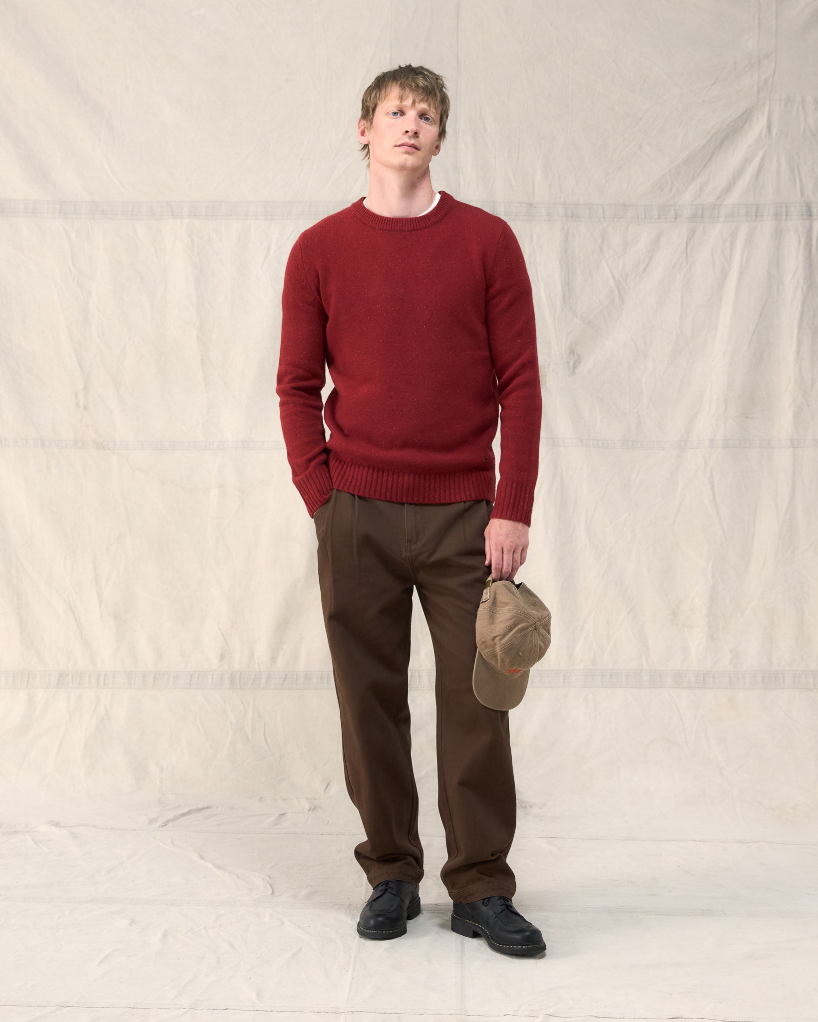 The Fera Peewit Knit in Bonfire
