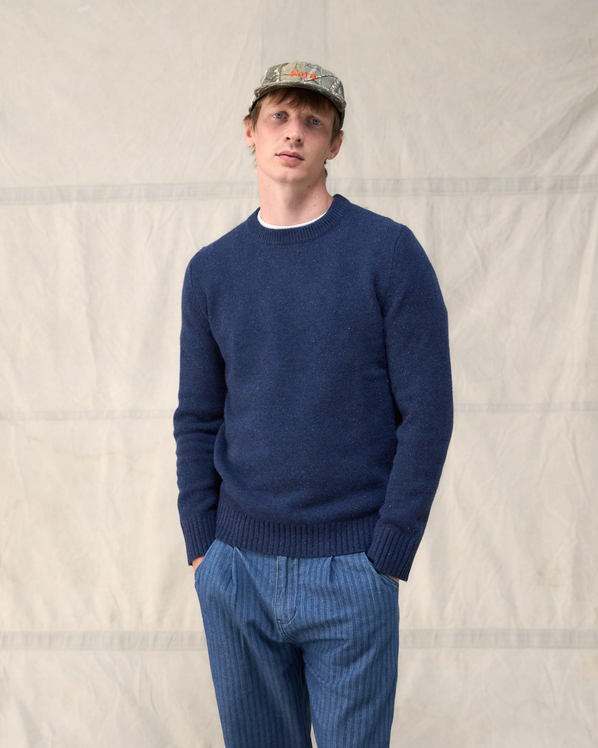 The Fera Peewit Knit in Navy