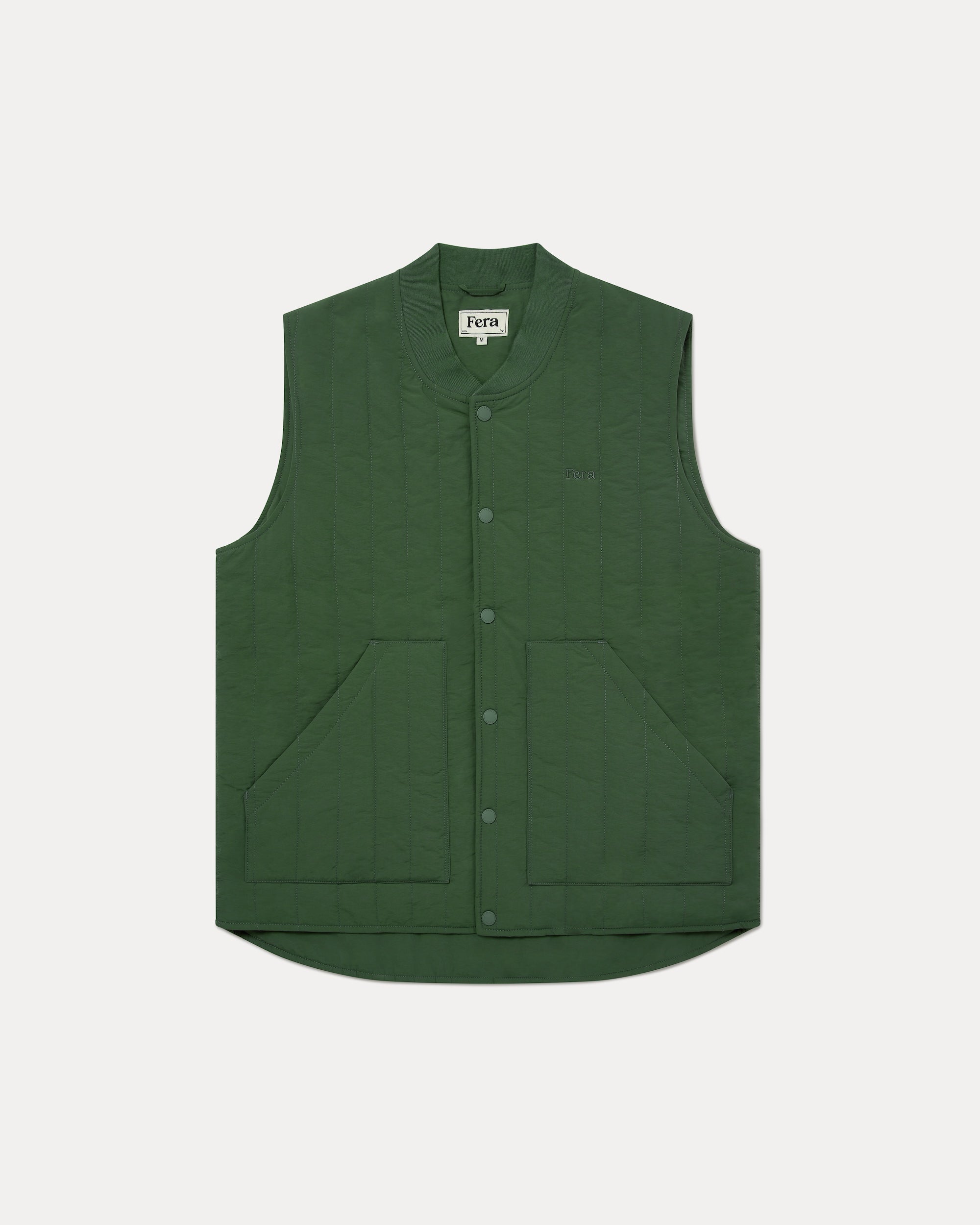 Quilted Gilet - Green