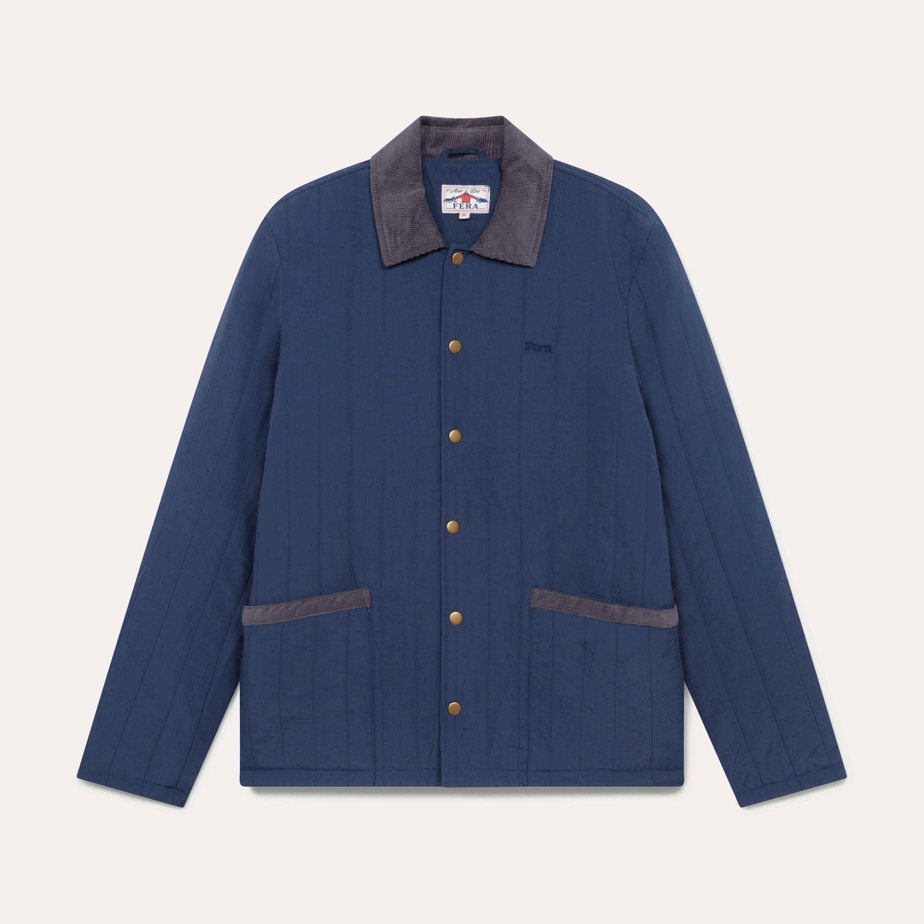 Fera Quilted Jacket - Navy