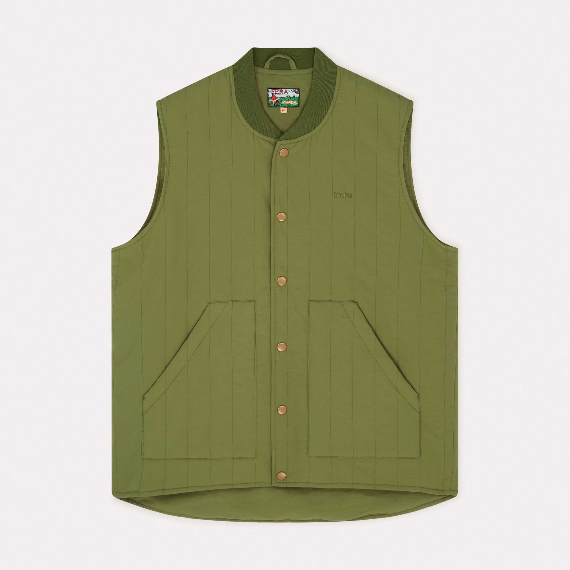 Quilted Gilet - Green