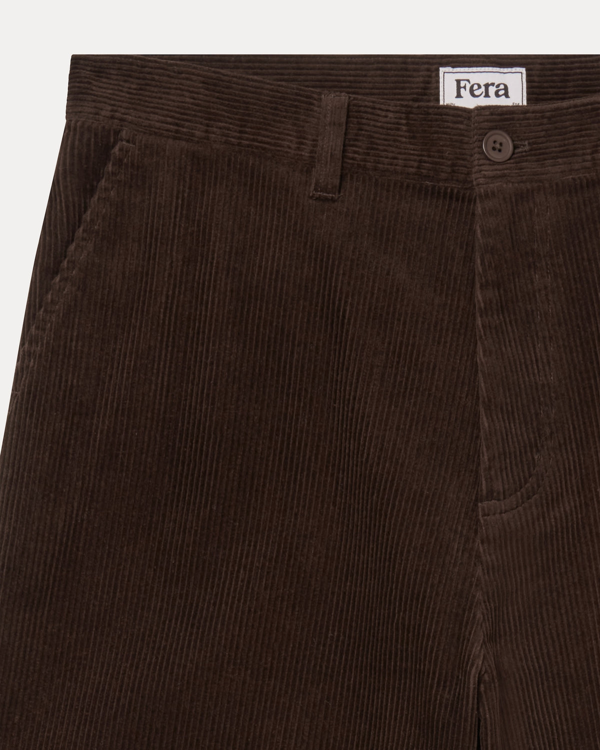 Relaxed Cord Trousers - Brown