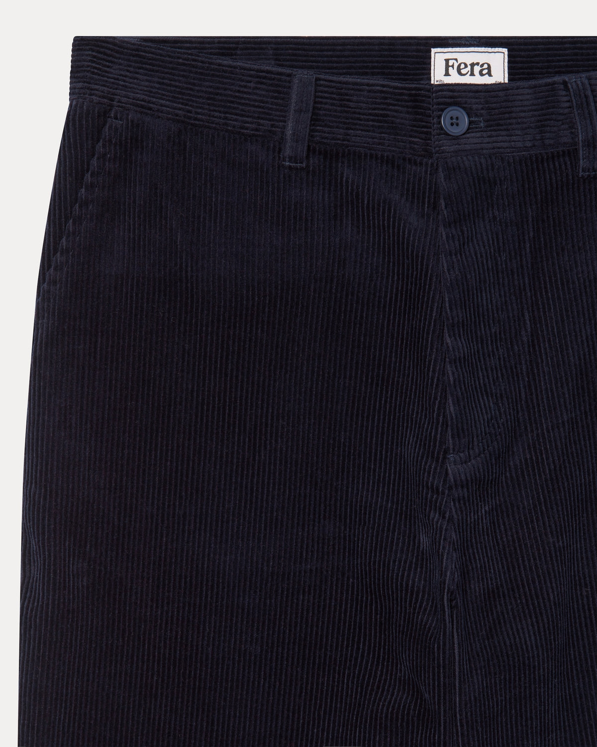 Relaxed Cord Trousers - Navy