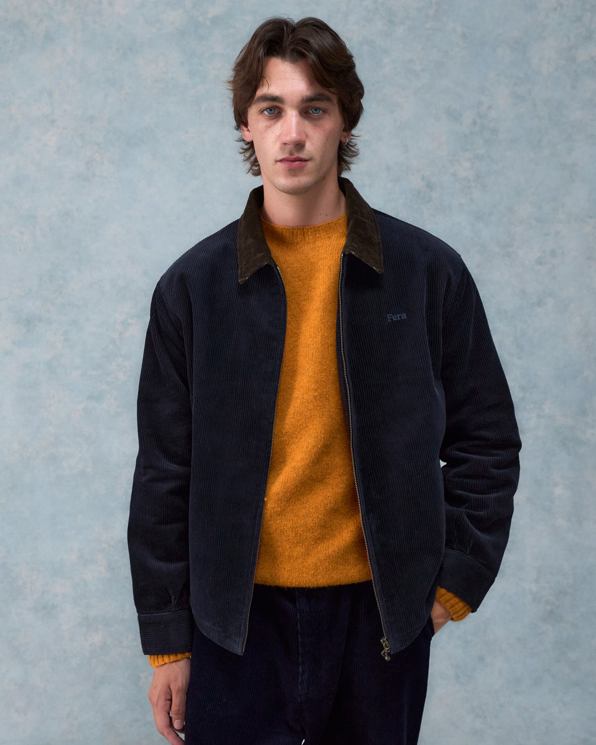 Hurricane Corduroy Jacket - Navy