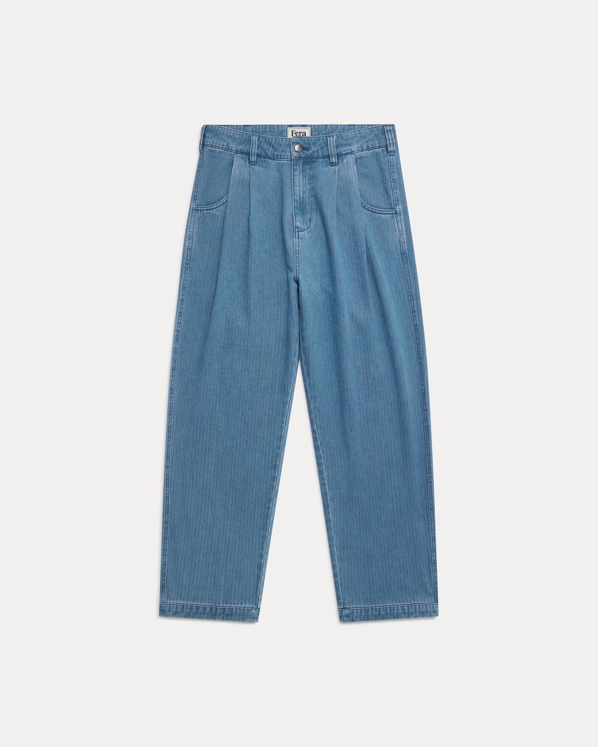 Uniform Trouser - Denim Herringbone