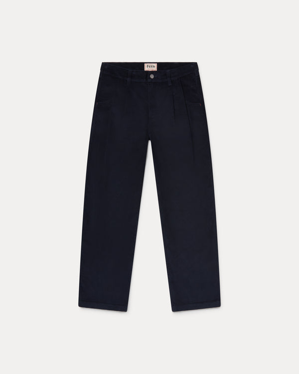 Navy Cord Trousers