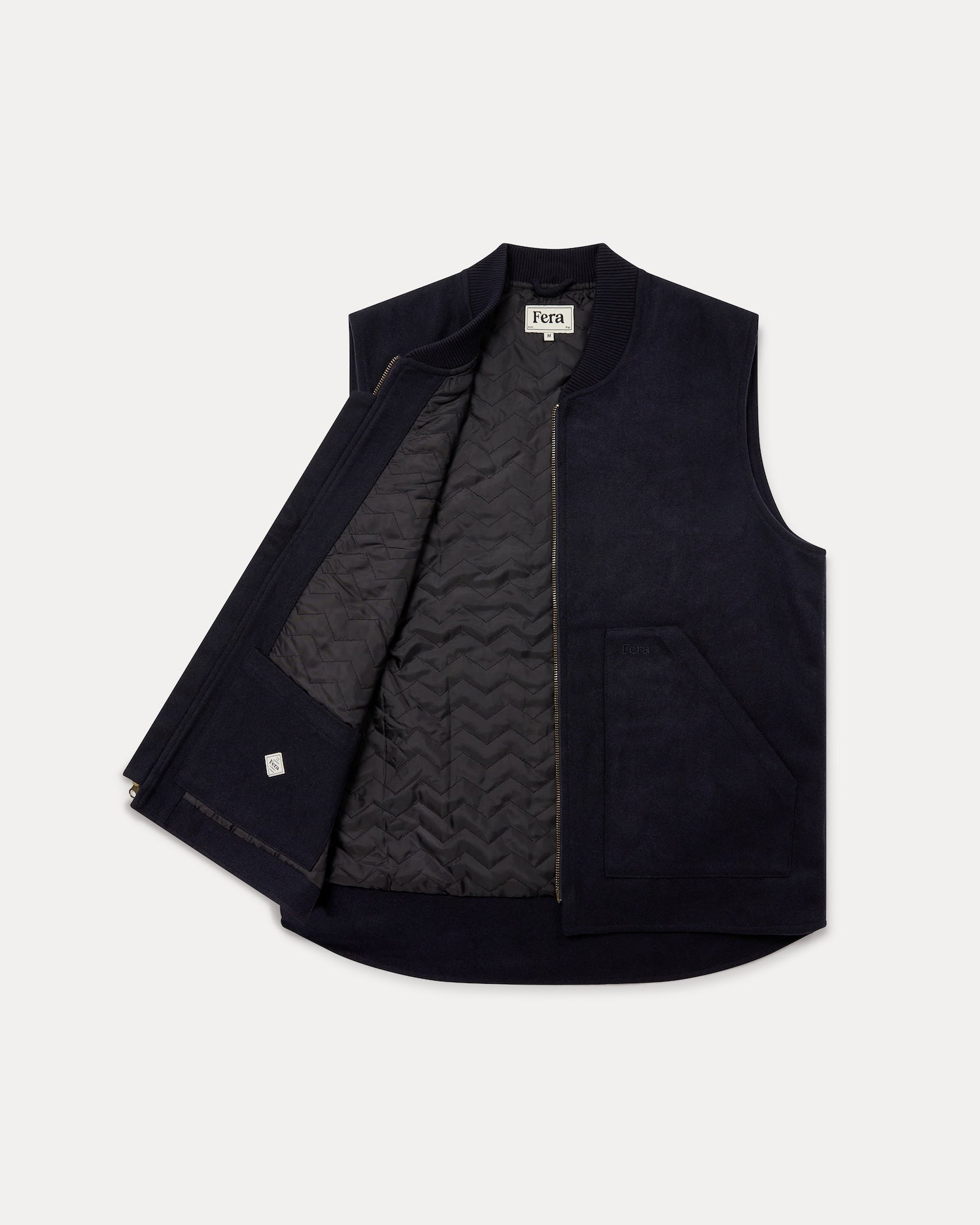 Poacher Gilet - Navy Wool