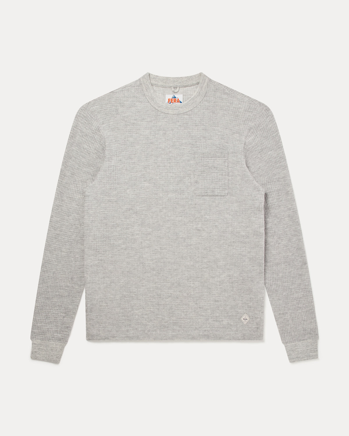 Wool Waffle Long Sleeve - Grey