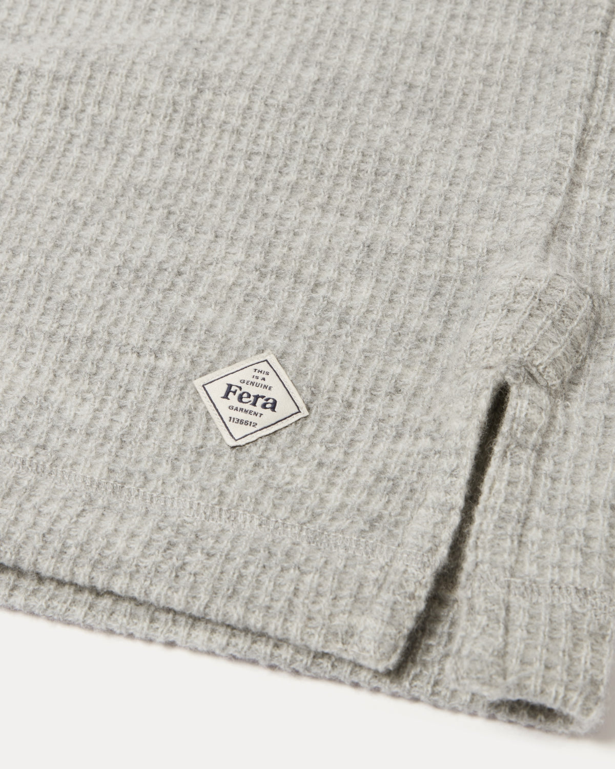 Wool Waffle Long Sleeve - Grey