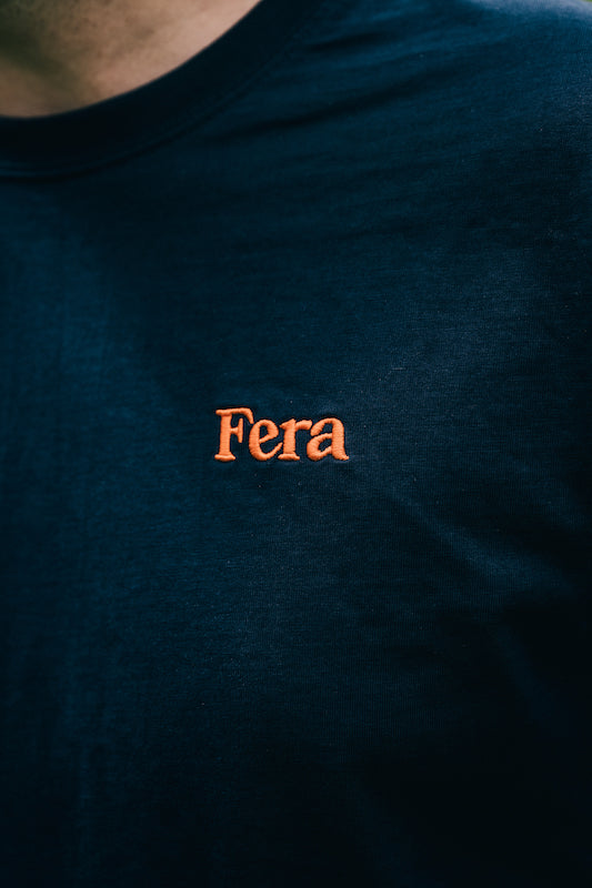 Embroidered T-Shirt - Navy – Fera